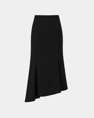 Black Fish-Tail Midi Skirt - Sussiland
