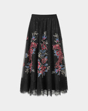 Phoenix Embroidered Skirt