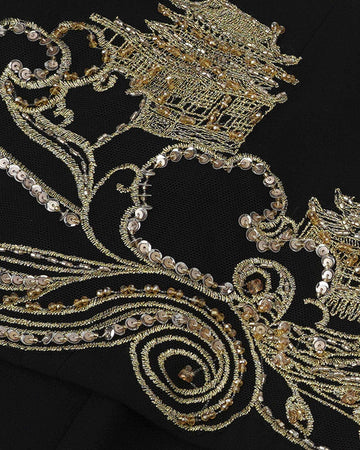Golden Chang'an Mermaid Gown