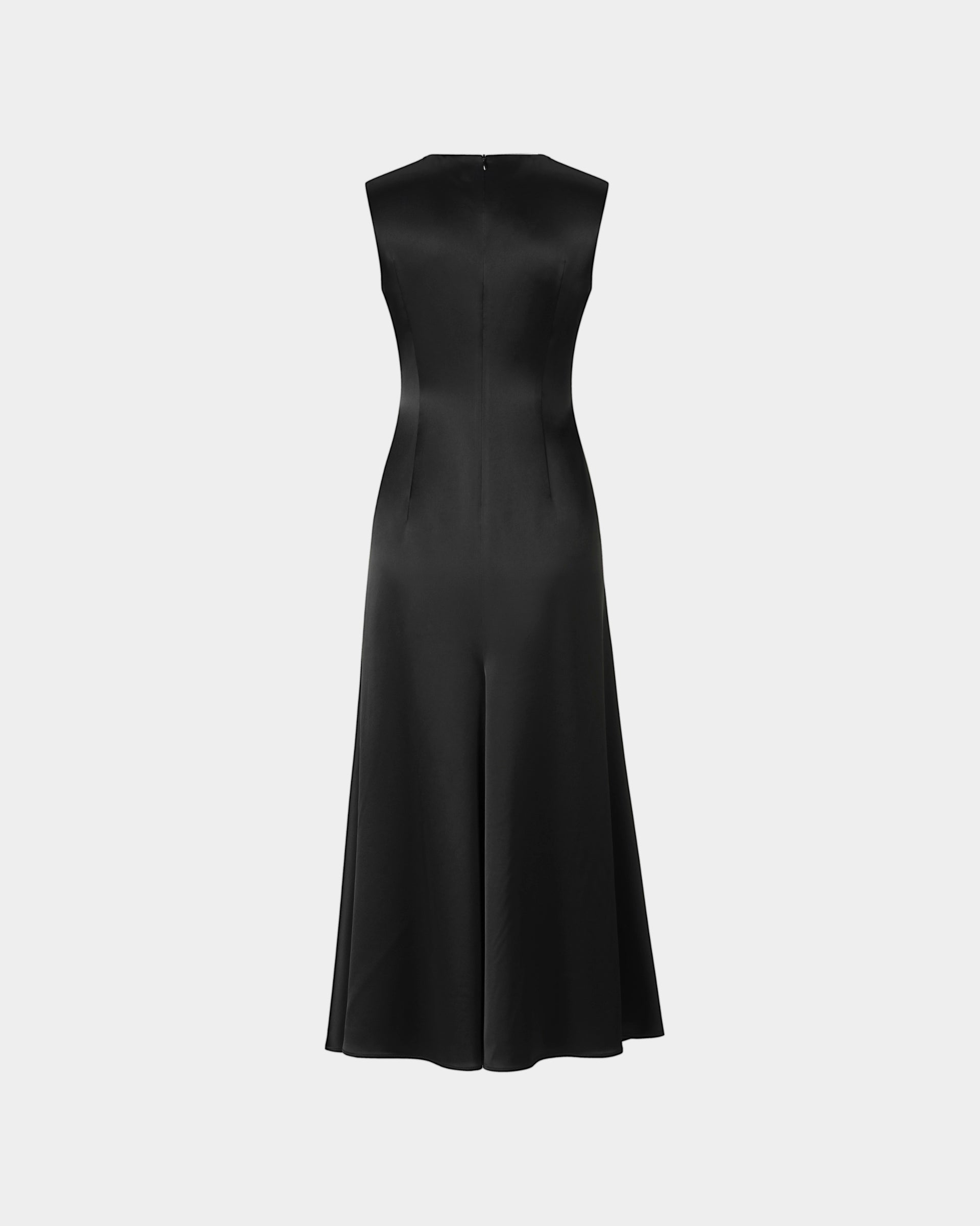 Black Textured Midi Dress - Sussiland