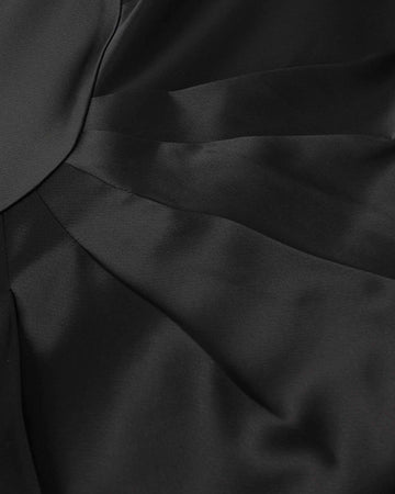 Black Textured Midi Dress