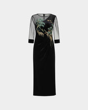 Riverscape Embroidered Midi Dress