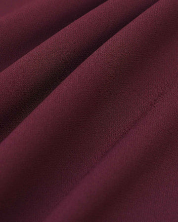 Asymmetrical Burgundy Midi Skirt