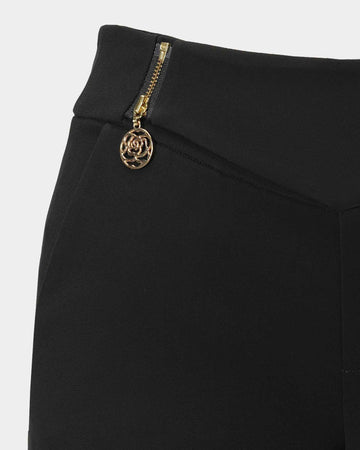 Classic Black Straight Trousers