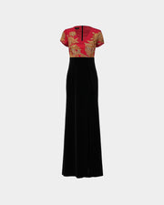 Chang'an Splendor Contrast Color Embroidered Gown