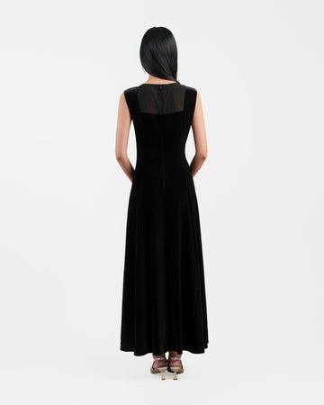 Riverscape Embroidered Cinched-Waist Dress - Sussiland