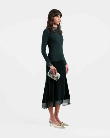 Emerald Bloom Knit Top