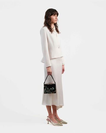 Single-Button Fitted Blazer