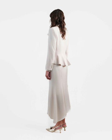 Single-Button Fitted Blazer