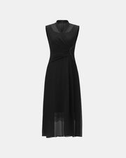 Romantic flowy cinched-waist dress