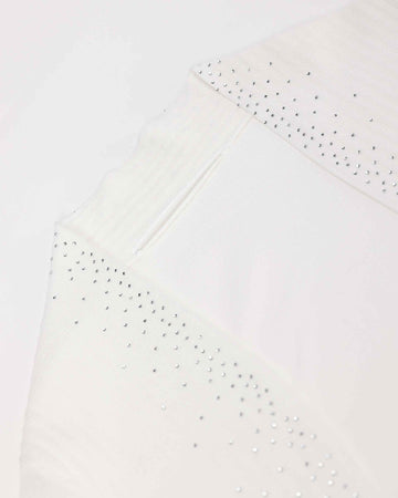 Rhinestone-Embellished Versatile Cardigan Sweater