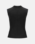 Sophisticated Sleeveless Cinched-Waist Blouse