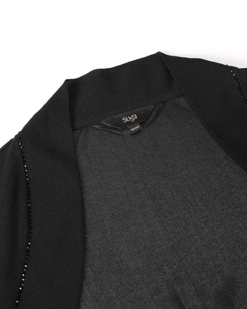 High-Waisted Long-Sleeve Evening Bolero