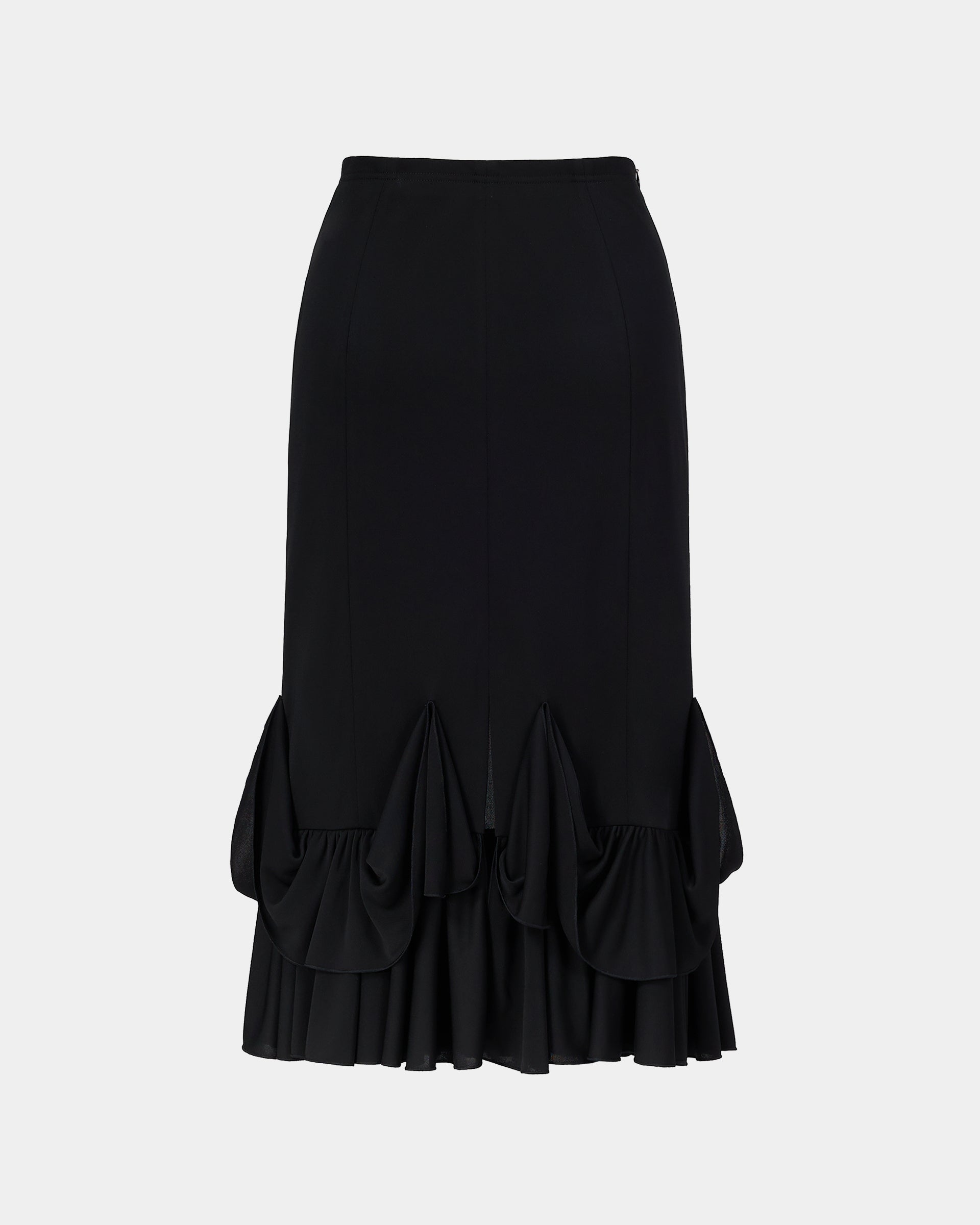 Sophisticated High-Waisted Mermaid Hem Pencil Skirt - Sussiland