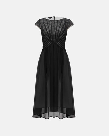 Elegant Cinched-Waist Dress