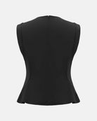 Sophisticated Sleeveless Waist-Defining Blouse