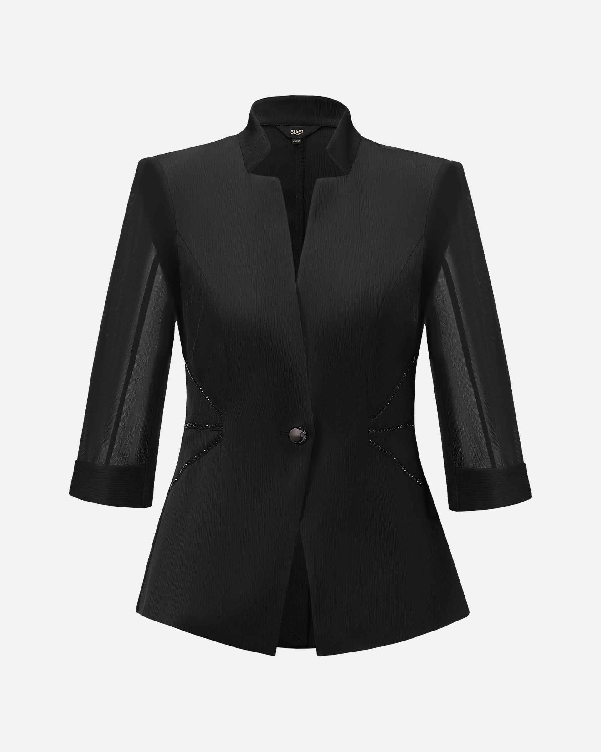 Tailored Waist-Defining Slim-Fit Coat