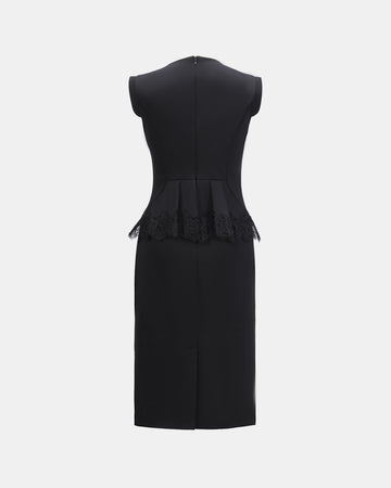 Slim-Fit Professional Mock Two-Piece Dress - Sussiland