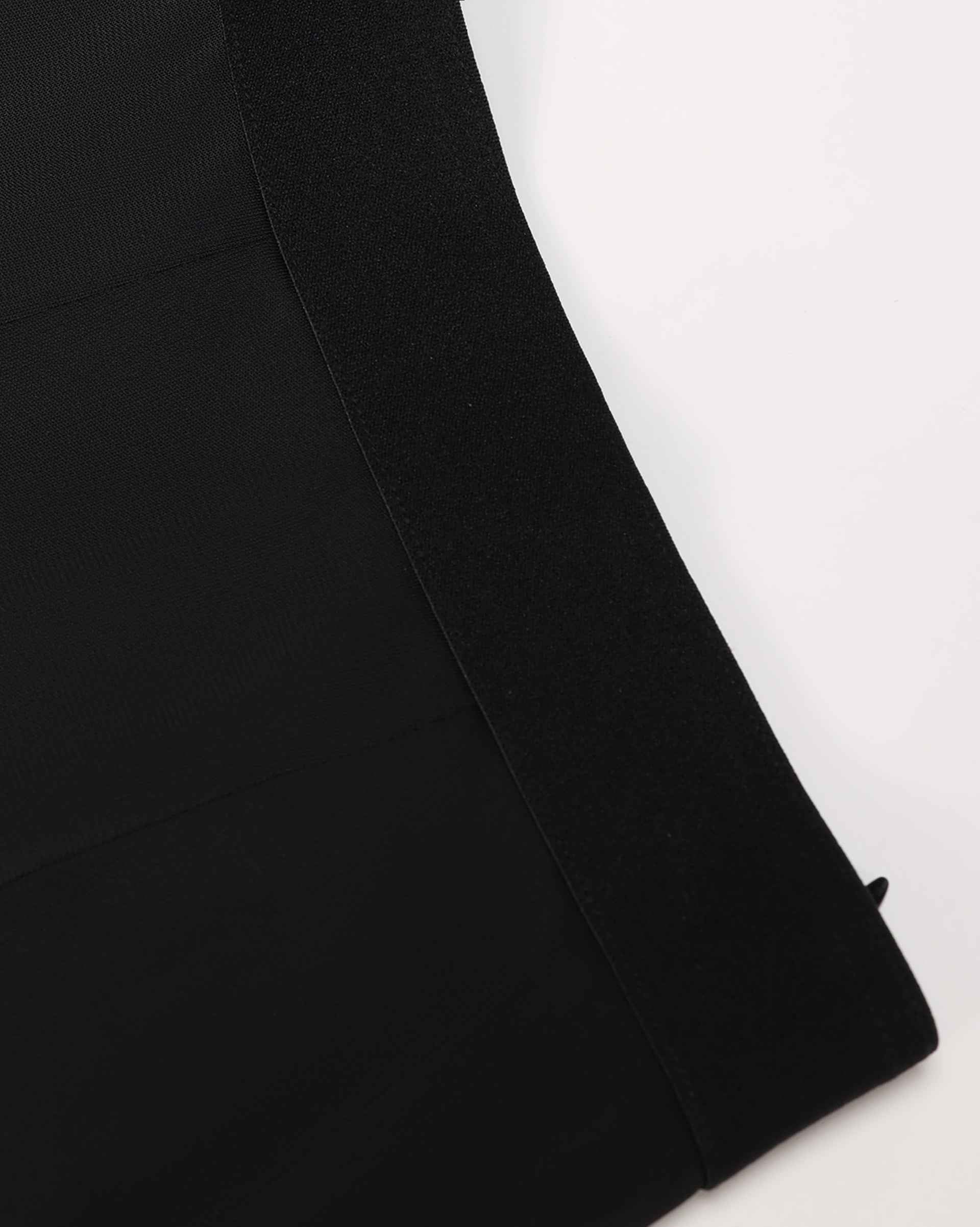 Tailored Black Wide-Leg Trousers