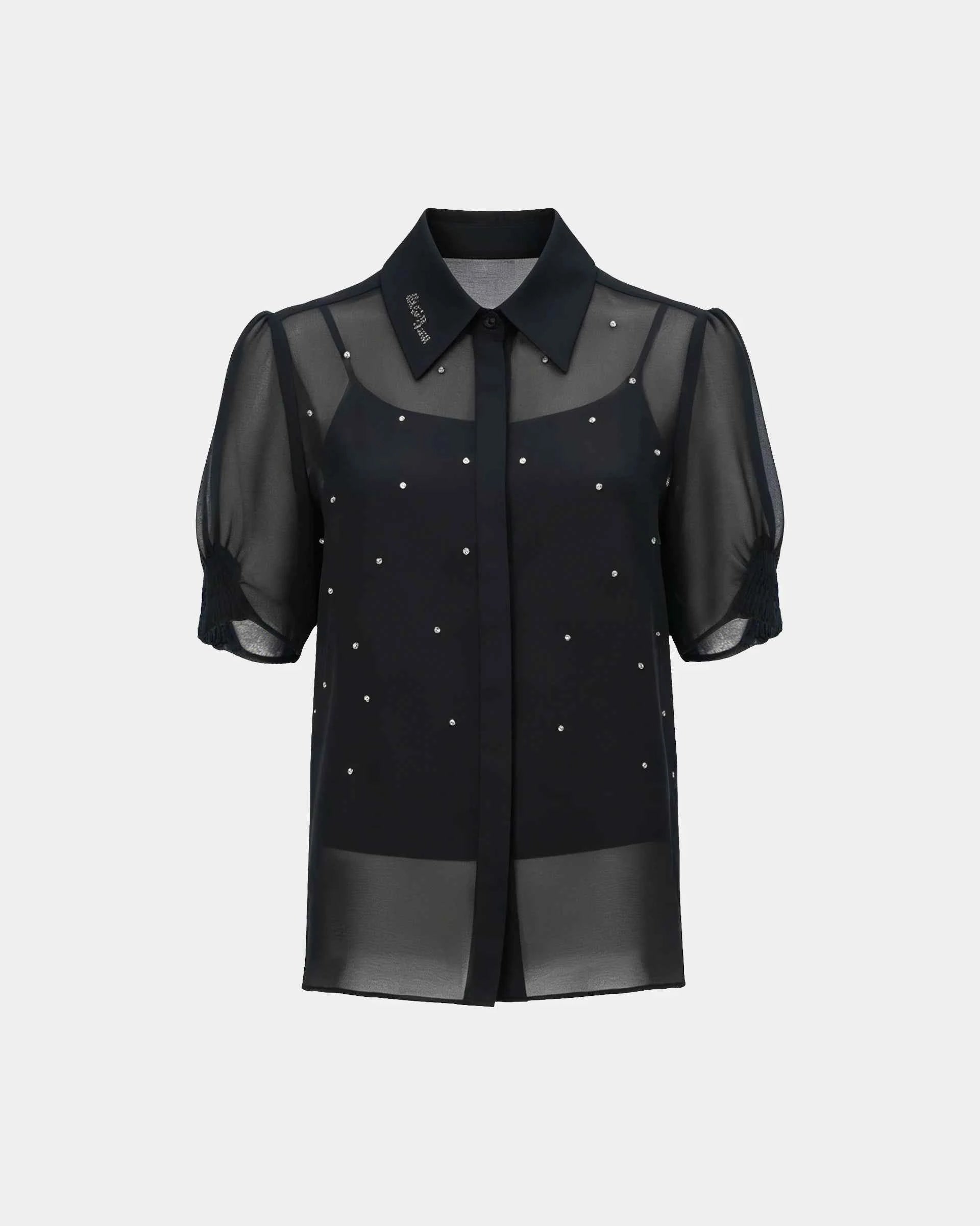 Printed Polo-Collar Dress