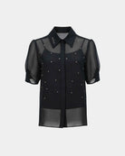 Printed Polo-Collar Dress