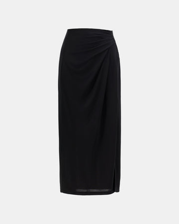 Elegant Crystal-Embellished Bodycon Midi Skirt - Sussiland