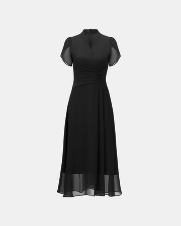 Artisan-Crafted Crystal-Embellished Cinch-Waist Dress - Sussiland