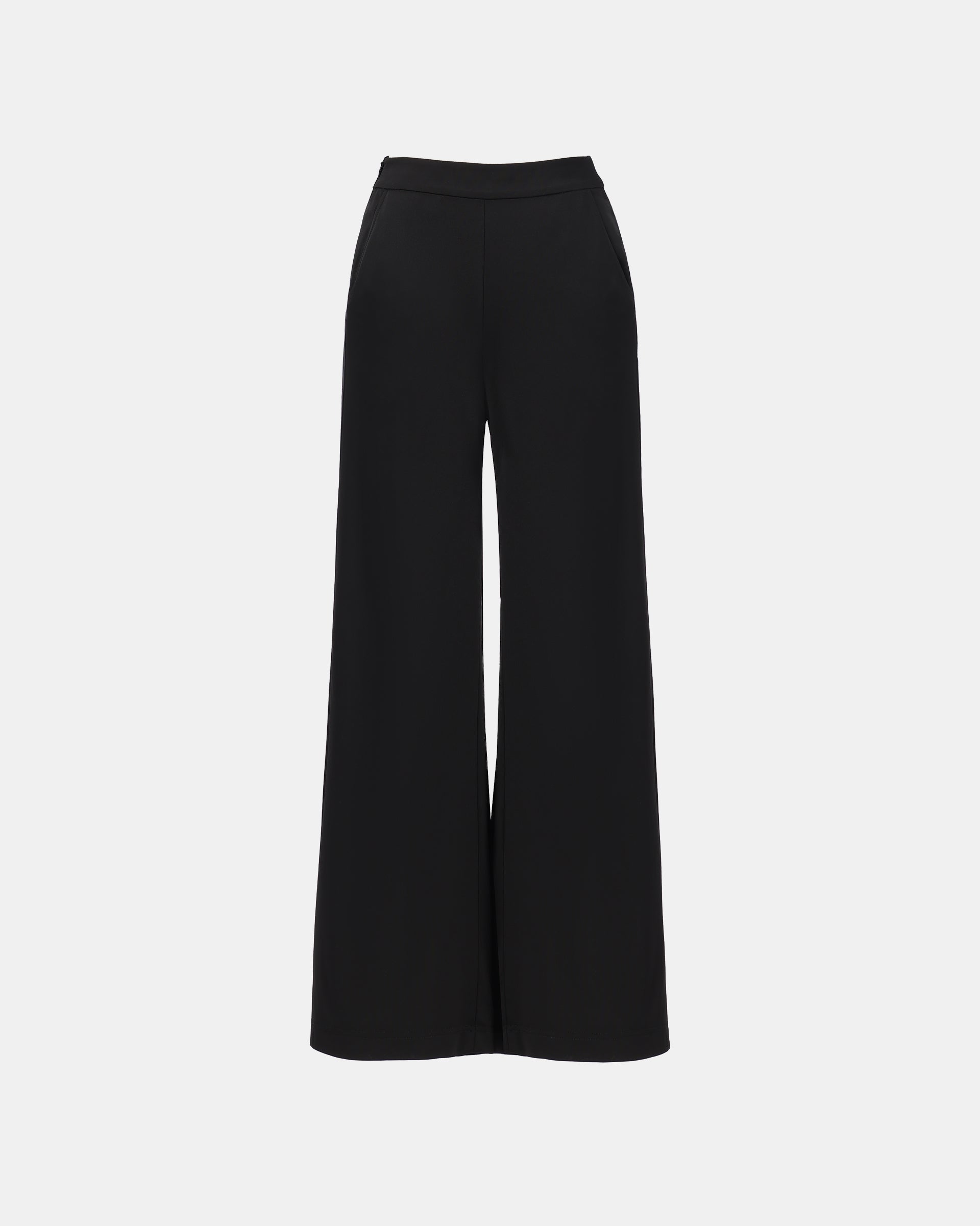 Tailored Black Wide-Leg Trousers - Sussiland