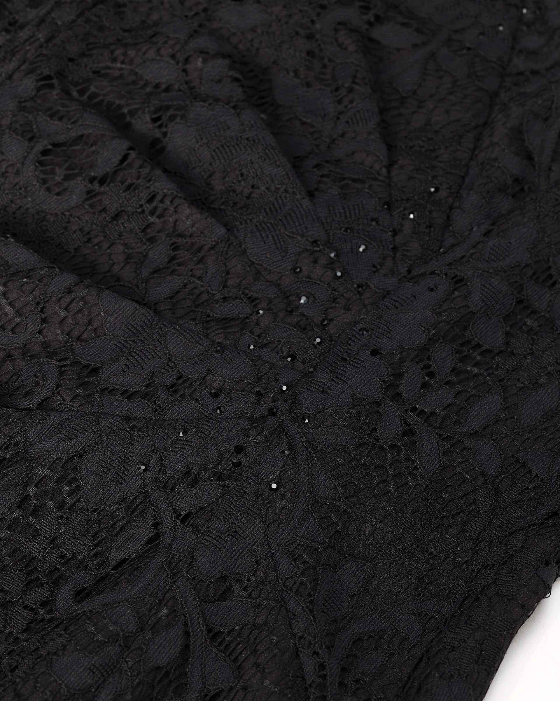 Elegant Lace Dress with Cinched Waist